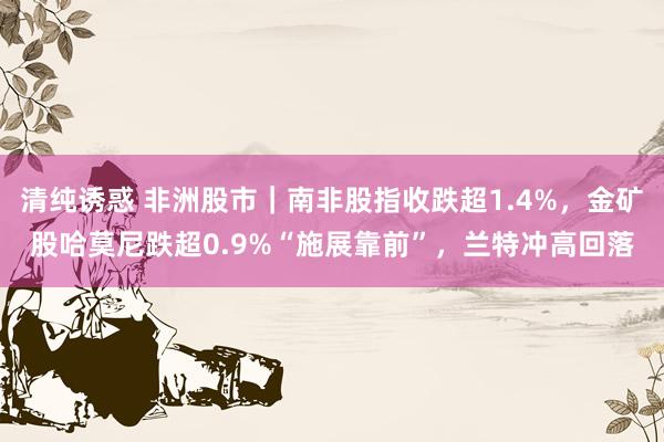 清纯诱惑 非洲股市｜南非股指收跌超1.4%，金矿股哈莫尼跌超0.9%“施展靠前”，兰特冲高回落