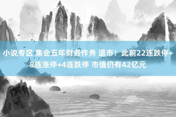 小说专区 集会五年财务作秀 退市！此前22连跌停+8连涨停+4连跌停 市值仍有42亿元