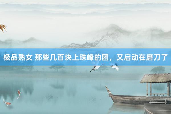极品熟女 那些几百块上珠峰的团,又启动在磨刀了