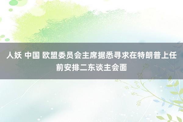 人妖 中国 欧盟委员会主席据悉寻求在特朗普上任前安排二东谈主会面