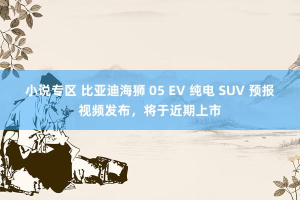 小说专区 比亚迪海狮 05 EV 纯电 SUV 预报视频发布，将于近期上市