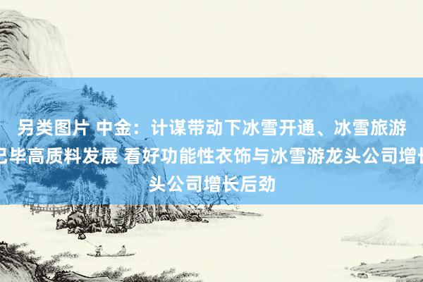 另类图片 中金：计谋带动下冰雪开通、冰雪旅游有望已毕高质料发展 看好功能性衣饰与冰雪游龙头公司增长后劲