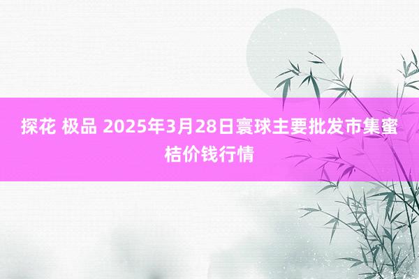 探花 极品 2025年3月28日寰球主要批发市集蜜桔价钱行情