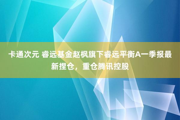 卡通次元 睿远基金赵枫旗下睿远平衡A一季报最新捏仓，重仓腾讯控股