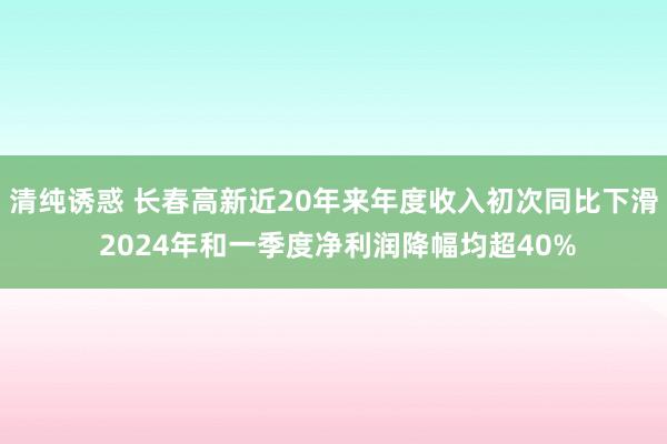 清纯诱惑 长春高新近20年来年度收入初次同比下滑 2024年和一季度净利润降幅均超40%