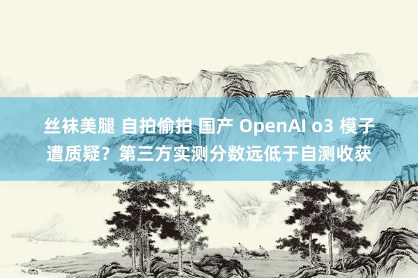 丝袜美腿 自拍偷拍 国产 OpenAI o3 模子遭质疑？第三方实测分数远低于自测收获
