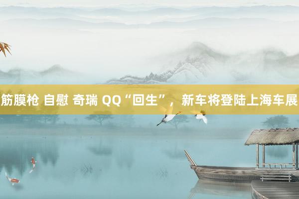 筋膜枪 自慰 奇瑞 QQ“回生”，新车将登陆上海车展