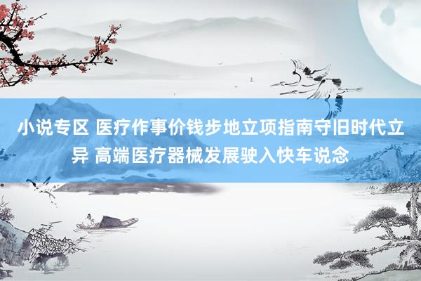 小说专区 医疗作事价钱步地立项指南守旧时代立异 高端医疗器械发展驶入快车说念